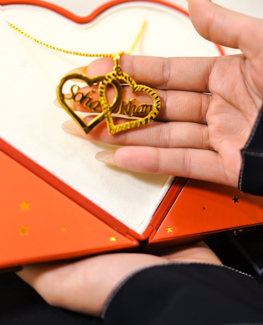 Twins Heart necklace
